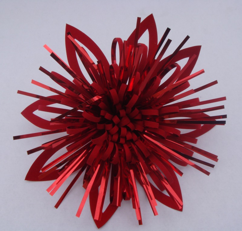 PET8211--Red PET Fancy Bow