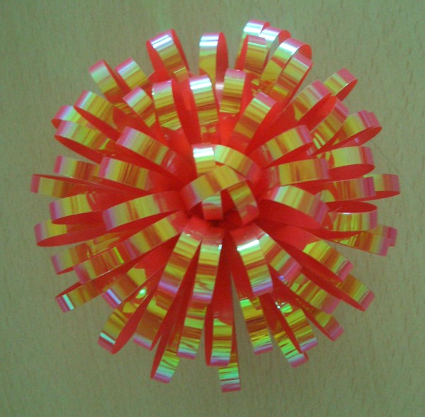 PET8222--5'' PET Holographic Fancy Bow