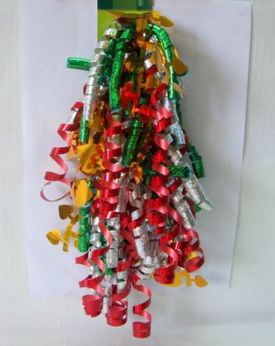 PM830506--Mixed Colorful Warpping Curling Ribbon Bow