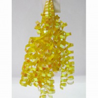 PR830608--Yellow Rainbow Cruling Bow for Christmas Holiday Gift Packing