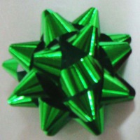 metallic star bow