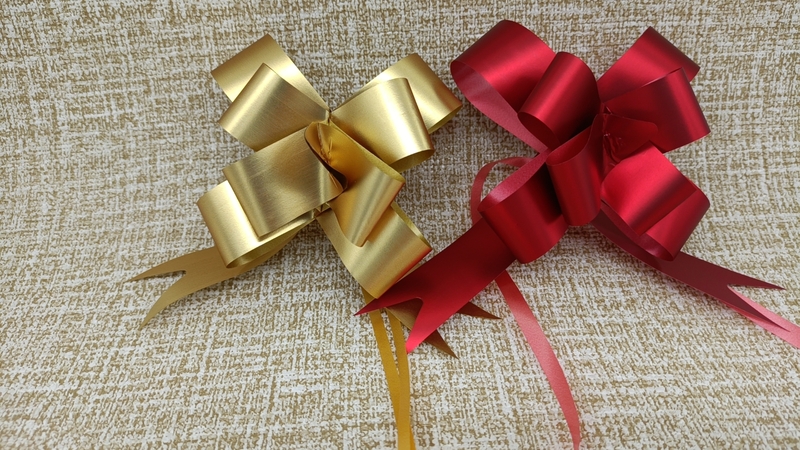 PM860302--23mm 46cm Matte Metallic Butterfly Pull Bows