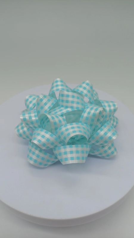 PP810301--3''印刷絲帶星星花