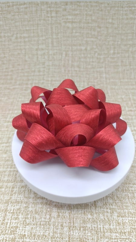 PG810501--5'' 蔥粉彩色絲帶星星花