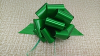PS871201--12CM Solid Christmas Style Pom Pom Pull Ribbon Bow