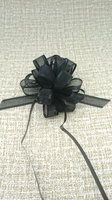 DO870201--4inch Organza Pom Pom Flower Bows for Christmas Party Gift Wrapping