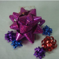 PL8102--Holographic Ribbon Star Bow