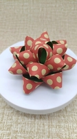 PR810401--4'' Self Adhesive Paper Printed Gift Ribbon Star Bows For Presents Wrapping