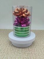 PM815201--Christmas Star Bows Metallic Ribbon Sets